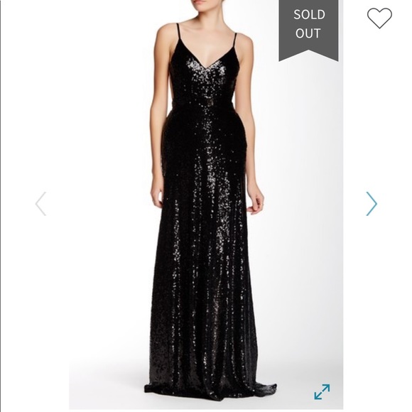 L’Atiste Sequin V Neck Maxi - Picture 1 of 2